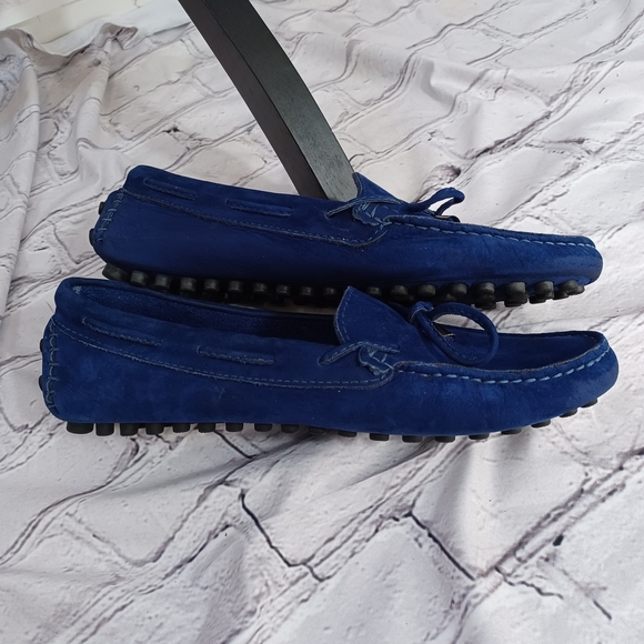 Mercanti Fiorentini Blue Suede Driving Loafers – Men’s 7.5B – Made in Brazil - Picture 6 of 9